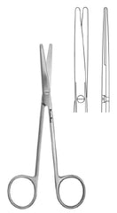 Dissecting Scissors MeisterHand® Metzenbaum 5-1/2 Inch Length Surgical Grade Stainless Steel NonSterile Finger Ring Handle Straight Blunt Tip / Blunt Tip