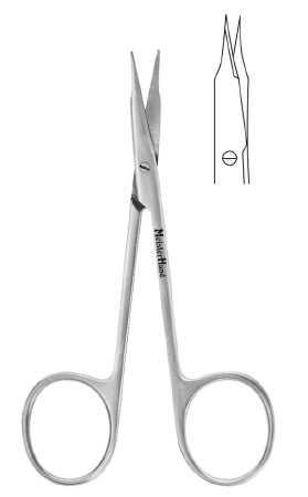 Tenotomy Scissors MeisterHand® Stevens 4-1/8 Inch Length Surgical Grade Stainless Steel NonSterile Finger Ring Handle Straight Sharp Tip / Sharp Tip