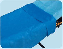Tidi Products Stretcher Sheet Tidi® Everyday Flat 40 X 90 Inch Blue Tissue / Poly Disposable