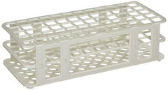 Globe Scientific Stacking Test Tube Rack Globe® Scientific 456500 Series 60 Place 16 to 17 mm Tube Size White 2-4/5 X 4-1/8 X 9-3/5 Inch