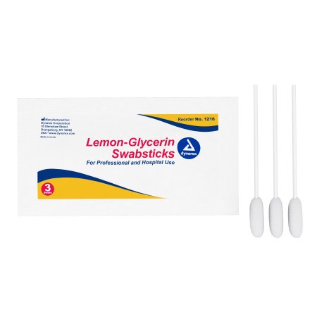 Dynarex Oral Swabstick Dynarex® Foam Tip Lemon Glycerin