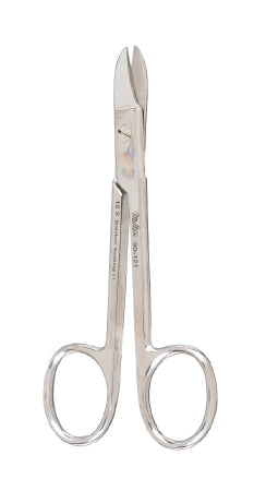 Miltex Wire Cutting Scissors Miltex® 4-3/4 Inch Length OR Grade German Stainless Steel NonSterile Finger Ring Handle Straight Blade Blunt Tip / Blunt Tip - M-531268-2322 - Each