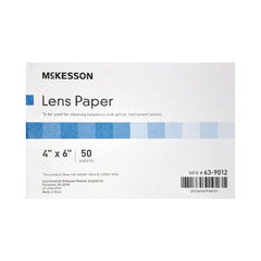 Lens Cleaner for Optical Instruments McKesson Soft, Thin 4 Inch x 6 Inch Paper Sheets Cleaning microscope eyepieces and Lenses