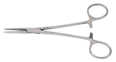 Miltex Hemostatic Forceps Vantage® Providence Hospital 5-1/2 Inch Length Floor Grade Stainless Steel NonSterile Ratchet Lock Finger Ring Handle Straight Serrated Tip - M-531716-4997 - Each