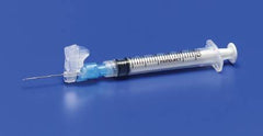 Cardinal Syringe with Hypodermic Needle Magellan™ 1 mL 25 Gauge 5/8 Inch Attached Needle Sliding Safety Needle - M-534214-2396 - Case of 200