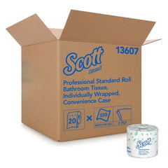 Kimberly Clark Toilet Tissue Scott® Essential White 2-Ply Standard Size Cored Roll 550 Sheets 4 X 4-1/10 Inch - M-534318-1215 - Case of 20