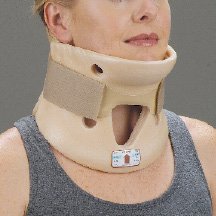 DeRoyal Rigid Cervical Collar DeRoyal® Preformed Adult Small Two-Piece / Trachea Opening 4-1/4 Inch Height 10 to 13 Inch Neck Circumference