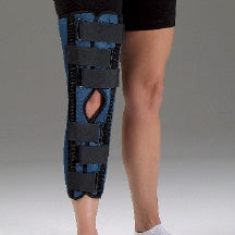 DeRoyal Knee Immobilizer Tietex® Small Loop Lock Closure 14 to 16 Inch Circumference 20 Inch Length Left or Right Knee