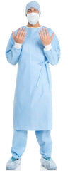 O&M Halyard Inc Non-Reinforced Surgical Gown with Towel Evolution 4 Large Blue Sterile Disposable