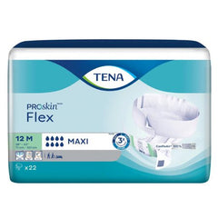 Essity HMS North America Inc Unisex Adult Incontinence Belted Undergarment TENA® ProSkin™ Flex Maxi Size 12 / Medium Disposable Heavy Absorbency - M-535249-1890 - Bag of 22