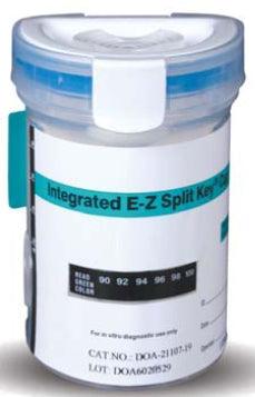 Abbott Rapid Dx North America LLC Drugs of Abuse Test E-Z Split Key® Cup A.D. 4-Drug Panel with Adulterants COC, mAMP/MET, OPI, THC (OX, pH, SG) Urine Sample 25 Tests