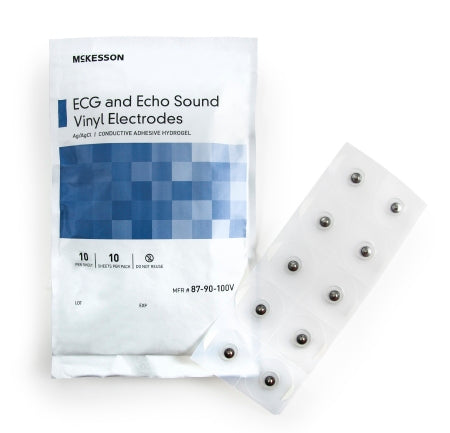 ECG Snap Electrode McKesson Monitoring Non-Radiolucent 100 per Pack