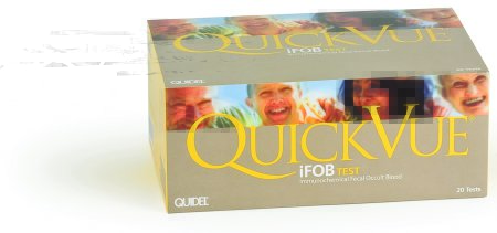 Quidel Patient Sample Collection and Screening Kit QuickVue® iFOB Colorectal Cancer Screening Fecal Occult Blood Test (iFOB or FIT) Stool Sample 10 Tests