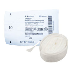 Cardinal Wound Packing Strip Curity™ AMD™ Polyhexamethylene Biguanide (PHMB) 1/2 Inch X 1 Yard 10 Count Sterile