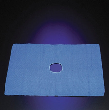 DeRoyal O.R. Towel with Fenestration DeRoyal® 17 W X 27 L Inch Blue Sterile