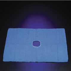 DeRoyal O.R. Towel with Fenestration DeRoyal® 17 W X 27 L Inch Blue Sterile