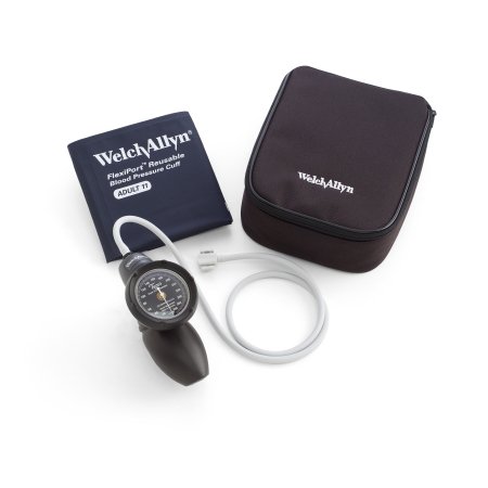 Welch Allyn Aneroid Sphygmomanometer with Cuff Tycos® 1-Tube Pocket Size Hand Held Adult Large Cuff