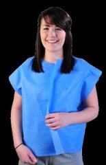 HPK Industries Exam Cape Blue One Size Fits Most Open Sides Without Closure Female