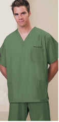 Fashion Seal Uniforms Scrub Shirt Medium Blueberry 3 Pockets Short Set-In Sleeve Unisex