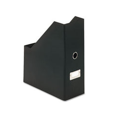 Snap-N-Store® Heavy-Duty Fiberboard Magazine File with PVC Laminate, 4 1/2 x 11 x 13, Black