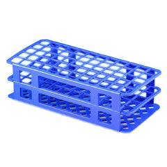 Globe Scientific Stacking Test Tube Rack Globe® Scientific 456500 Series 60 Place 15 to 17 mm Tube Size Blue 2-4/5 X 4-1/8 X 9-3/5 Inch