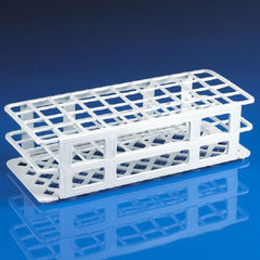 Globe Scientific Stacking Test Tube Rack Globe® Scientific 456700 Series 40 Place 25 mm Tube Size White 3-1/3 X 4-7/8 X 11-3/5 Inch