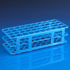 Globe Scientific Stacking Test Tube Rack Globe® Scientific 456700 Series 40 Place 25 mm Tube Size Blue 3-1/3 X 4-7/8 X 11-3/5 Inch
