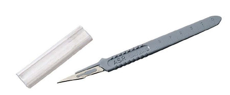 Cardinal Scalpel Curity™ No. 11 Stainless Steel / Plastic Classic Grip Handle Sterile Disposable - M-54269-1447 - Case of 100