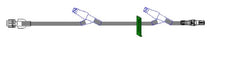 ICU Medical Extension Set 36 Inch Tubing 2 Ports DEHP-Free - M-543726-3241 - Case of 50