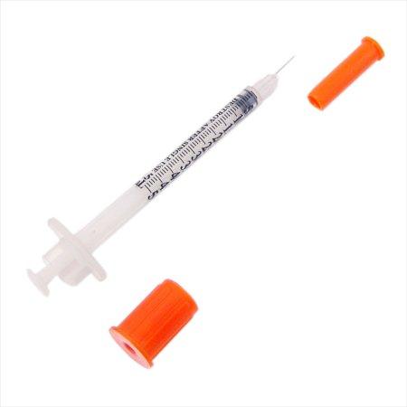 AirTite Products Insulin Syringe with Needle Comfort Point™ 0.5 mL 30 Gauge 5/16 Inch Attached Needle Without Safety