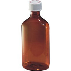 Owens Illinois Inc Prescription Bottle, Oval 1 oz. Amber