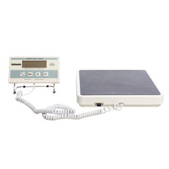 Health O Meter Floor Scale Digital LCD Display 400 lbs. Capacity White AC Adapter / Battery Operated