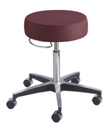 The Brewer Company Exam Stool Century Series Backless Pneumatic Height Adjustment Glides Azure Blue