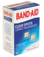 J & J Sales Adhesive Spot Bandage Band-Aid® 7/8 X 7/8 Inch Plastic Round Clear Sterile