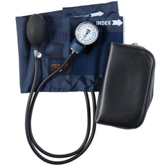 Mabis Healthcare Aneroid Sphygmomanometer with Cuff Mabis® Precision 2-Tube Pocket Size Hand Held Adult Large Cuff