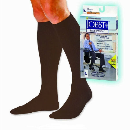 BSN Medical Compression Socks JOBST® for Men Knee High Large Brown Closed Toe