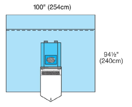 Cardinal Surgical Drape Neurological Drape 100 W X 95 L Inch Sterile