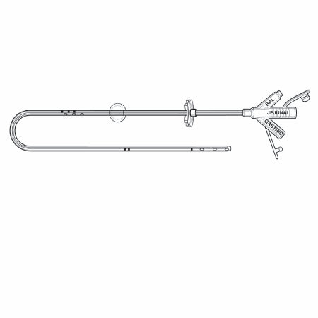 Avanos Medical Sales LLC Transgastric-Jejunal Feeding Tube MIC 18 Fr. 30 cm Tube Silicone Sterile