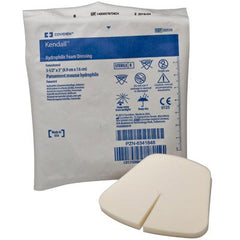 Cardinal Foam Dressing Kendall™ 3-1/2 X 3 Inch Fenestrated Square Non-Adhesive without Border Sterile