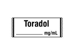 Shamrock Scientific Drug Label Shamrock Anesthesia Label Toradol_mg/mL White 1/2 X 1 Inch - M-549204-1177 - Roll of 1