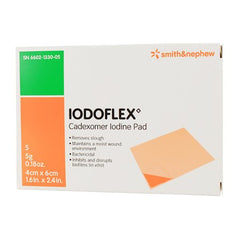 Smith & Nephew Impregnated Dressing Iodoflex™ Pad 1-1/2 X 2- 3/8 Inch Gauze Cadexomer Iodine Sterile