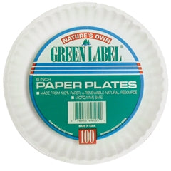 Lagasse Plate AJM Packaging Corporation White Single Use Paper 9 Inch Diameter