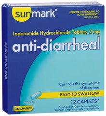 Anti-Diarrheal sunmark® 2 mg Strength Caplet 12 per Box