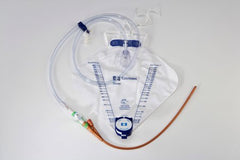 Cardinal Indwelling Catheter Tray Dover™ IC 2-Way Foley 14 Fr. 5 cc Balloon Silver Coated Silicone