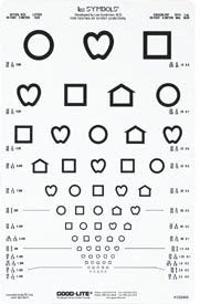 Good-Lite Eye Chart Lea Symbols® 10 Foot Measurement Acuity Test