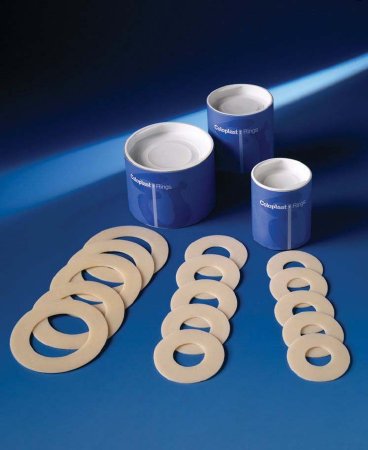 Coloplast Ostomy Barrier Ring Pre-Cut, Standard Wear Without Tape Without Flange Solid Hydrocolloid 1-3/5 Inch Opening