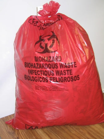 Infectious Waste Bag McKesson 30 gal. Red Bag Polyethylene 30 X 36 Inch - M-551254-1369 - Case of 1