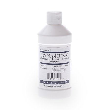 Xttrium Laboratories Surgical Scrub Dyna-Hex 4® 16 oz. Bottle 4% Strength CHG (Chlorhexidine Gluconate) NonSterile