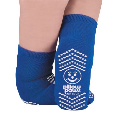 Principle Business Enterprises Slipper Socks Pillow Paws® 3X-Large Royal Blue Ankle High