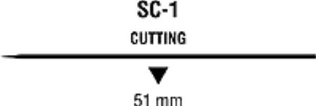 Suture with Needle Monosof~Dermalon Nonabsorbable Uncoated Black Suture Monofilament Nylon Size 2 - 0 36 Inch Suture 1-Needle 13 mm Length Straight Conventional Cutting Needle